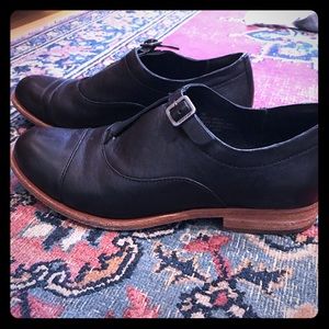 Kork-Ease BLK leather flats/loafers